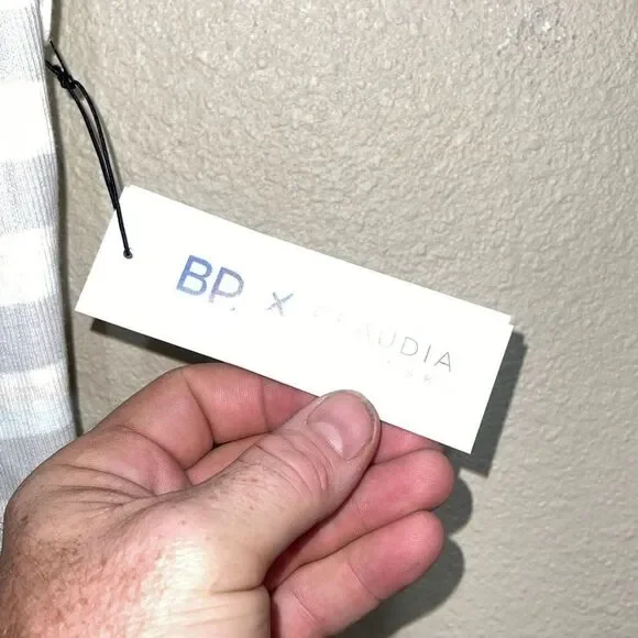 💜 BP x Claudia Sulewski Striped Ribbed Bodysuit Nwt - Picture 10 of 12